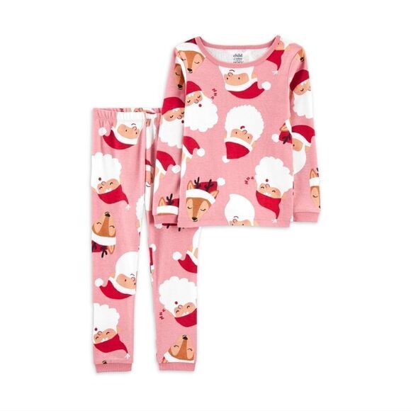 Nwt Christmas 12 months Baby Girl Cotton Pajama Set - Picture 5 of 8